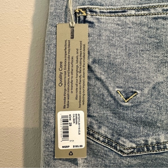 Hudson Barbara High Rise Baby Boot Flare Slit Hem Light Blue Front Seam Jeans - Picture 7 of 14